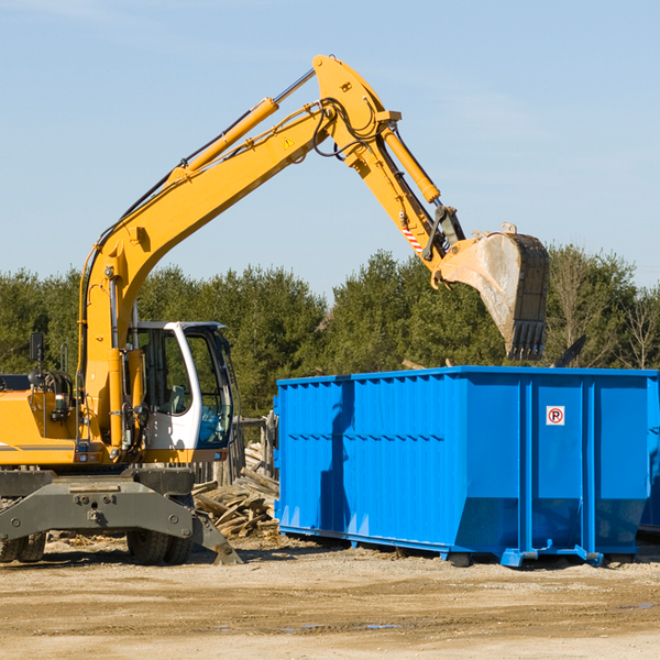 how does a residential dumpster rental service work in Squirrel Island